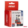 LED žiarovky hlavného svietenia Hybrid série H8 H9 H11 H16 6000K Canbus 60W AMIO-04116
