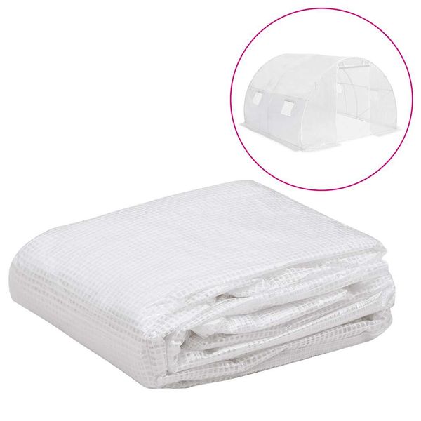 vidaXL Náhradná plachta na skleník (9 m²) 3x3x2 m, priehľadná