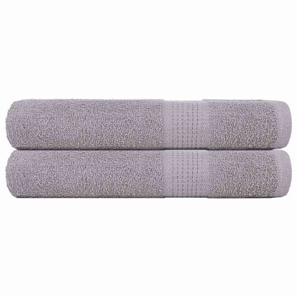 vidaXL Saunové osušky FROGN 2 ks sivé 80x200 cm 360 g/m²