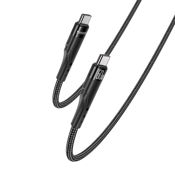 Yesido cable CA116 pd 60W type-c/type-c 3M 3A čierny