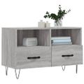 vidaXL TV skrinka sivý dub sonoma 80x36x50 cm spracované drevo