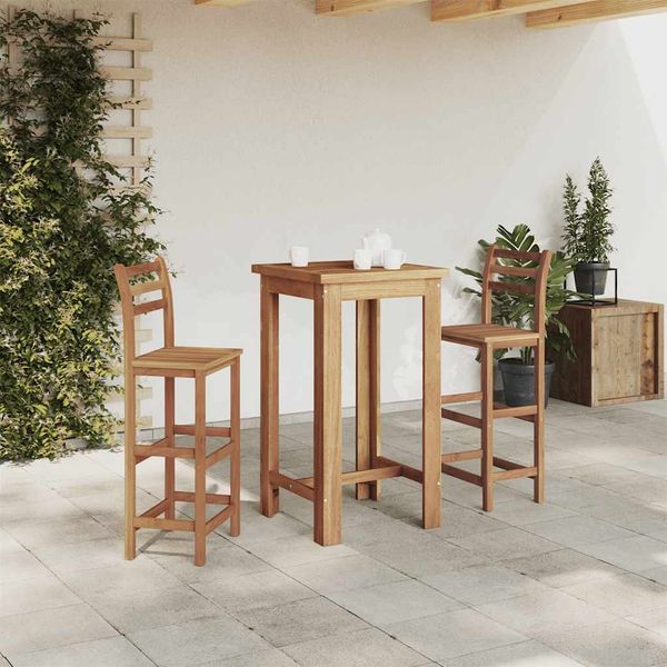 vidaXL Barový stolík, akáciový masív 60x60x105 cm
