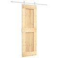 vidaXL Posuvné dvere 70 x 210 cm Masívne borovicové drevo (neupravené)