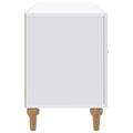 vidaXL TV skrinka Biela 102 x 34,5 x 50 cm Kompozitné drevo