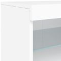 vidaXL Komoda s LED svetlami biela 60x37x67 cm