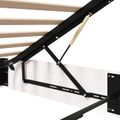 vidaXL Posteľový rám s úložným priestorom Biely 90 x 190 cm