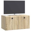 vidaXL Nástenná TV skrinka 59,5 x 31 x 30 cm Dub sonoma