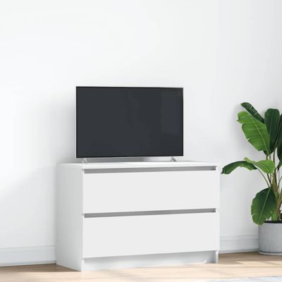 TV Skrinka vidaXL Biela 80x35x54 cm Drevo