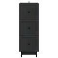 vidaXL Zásuvkový kabinet Čierna 33 x 34,5 x 90 cm Kompozitné drevo
