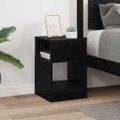 vidaXL Koncový stôl Čierny dub 30,5 x 30 x 45 cm Kompozitné drevo