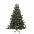 vidaXL Umelý vianočný stromček Zelená 240 cm PVC, kov a plast