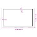 vidaXL Stolová doska tmavohnedá 100x60x(2-6) cm ošetrený dubový masív