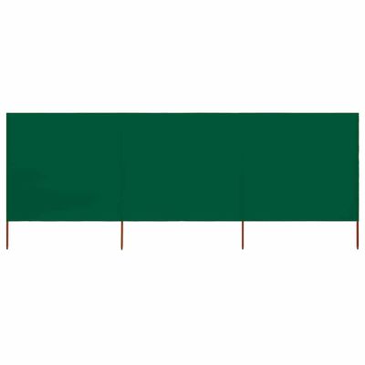 vidaXL 3-panelová zábrana proti vetru látková 400x80 cm zelená