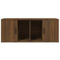 vidaXL TV skrinka hnedý dub 100x35x40 cm spracované drevo