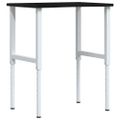 vidaXL pracovný stôl tmavohnedá 80x60x(71,5-98) cm masívny dub