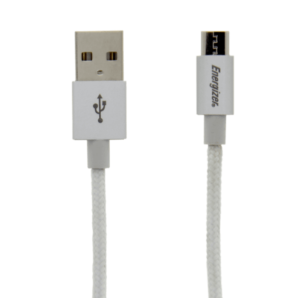 Energizer nabíjací a synchronizačný kábel Hightech microUSB cable 1,2m White