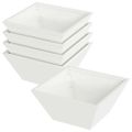 vidaXL Záhradný kvetináč 5 ks Biela 35 x 35 x 15 cm