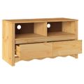vidaXL TV skrinka Drammen Dub 99 x 43 x 55 cm Borovicový masív