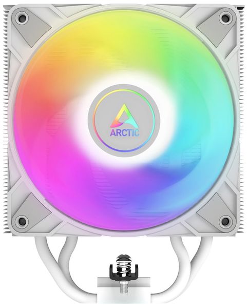 ARCTIC Freezer 36 A-RGB (White) – White CPU Cooler for Intel Socket LGA1700 and AMD Socket AM4, AM5, Chladič, pre CPU, pre Intel i AMD, socket AM4, AM5, 1851, 1700, 2× 120mm ventilátor, 4 heatpipe, A-RGB, PWM, biely