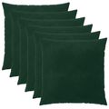 vidaXL Poťah na podložku 6 pcs HEERLEN Tmavozelená 60 x 60 cm Zamat