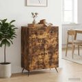 vidaXL Servírovacia skriňa Dymový dub 66 x 34,5 x 90 cm