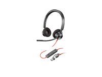 Blackwire 3300 series - náhlavná súprava - náhlavná - káblová - USB-C - čierna - certifikovaná UC, certifikovaná pre Microsoft Teams