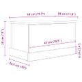 vidaXL Úložné boxy dub artisan 30x50x28 cm kompozitné drevo
