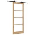 vidaXL Posuvné dvere ORKDAL 93 x 232 cm Prírodná a čierna