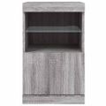 vidaXL Komoda s LED svetlami sivá sonoma 41x37x67 cm
