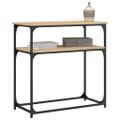 vidaXL Konzolový stolík dub sonoma 75 x 34,5 x 75 cm kompozitné drevo