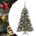vidaXL Umelý vianočný stromček Zelená 120 cm PVC, plast a oceľ