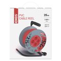 Prodlužovací kabel EMOS P19425 na bubnu 25 m / 4 zásuvky / červený / PVC / 230 V / 1,5 mm2