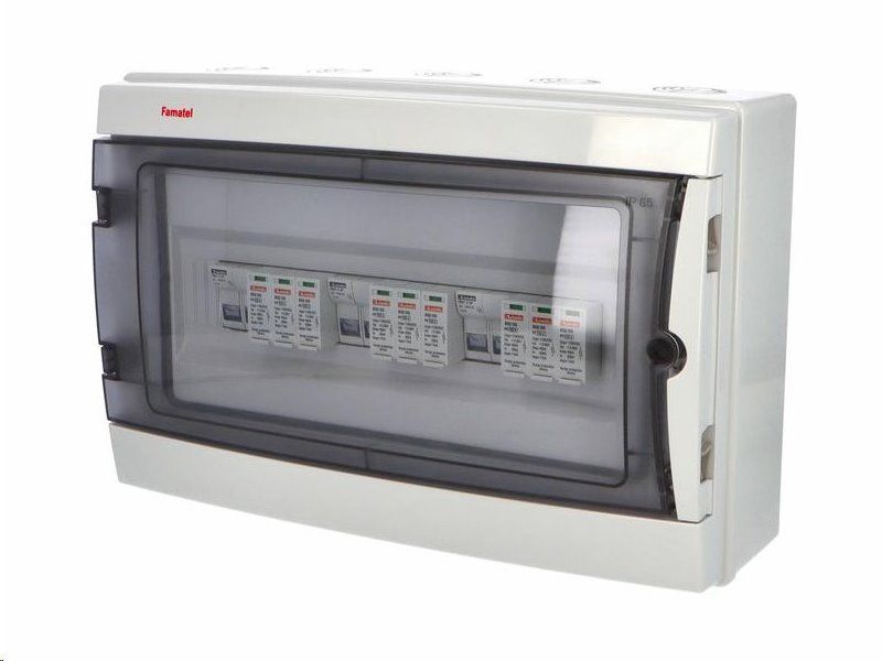 Rozvádzač SolarBOX FAMATEL fr017L T1+T2 (1000V DC) pre 3 stringy IP65 certifikovaný