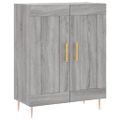 vidaXL Vysoká skrinka sivý dub sonoma 69,5x34x180 cm spracované drevo