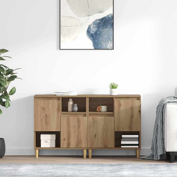 vidaXL Komody 2 pcs Remeselný dub 60 x 35 x 70 cm Kompozitné drevo