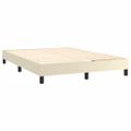 vidaXL Boxspring posteľ s matracom krémová 140x200 cm umelá koža