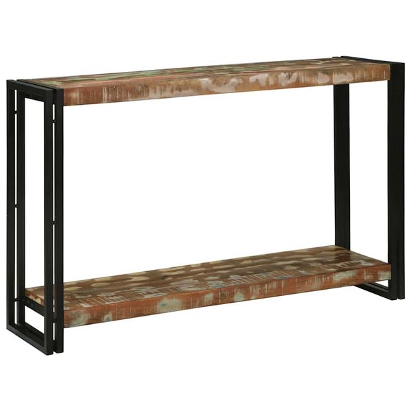 vidaXL Konzolový stôl 120 x 33 x 75 cm Masívne obnovené drevo