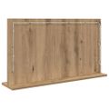 vidaXL Toaletné zrkadlo Remeselný dub 80 x 45 x 18 cm Obdĺžnikový