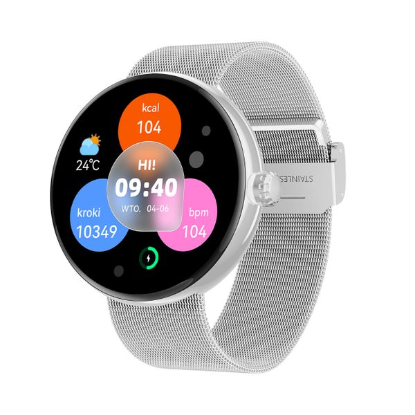Forever SB-365 SmartWatch Forevive 5 Silver inteligentné hodinky, strieborná (GSM180309)