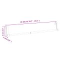 vidaXL Záclonové koľajnice 2 ks biele a strieborné 40-60 cm hliník