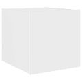 vidaXL TV nástenná skrinka s LED svetlami biela 30,5x35x30 cm