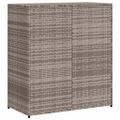 vidaXL Záhradná úložná skriňa šedá 105x55x113 cm polyratan