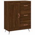 vidaXL Vysoká skrinka hnedý dub 69,5x34x180 cm spracované drevo