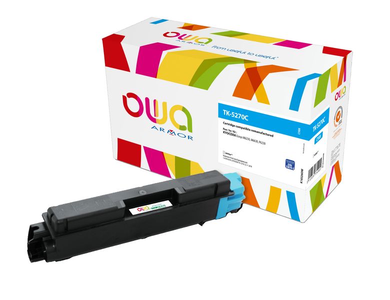OWA Armor toner kompatibilný s Kyocera TK-5270C, 6000st, modrá/cyan