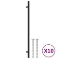 vidaXL Rukoväte na skrinku 10 ks čierne 320 mm nehrdzavejúca oceľ