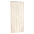 vidaXL Záves proti hmyzu béžový a biely 90x220 cm ženilka