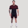 Bezšvové šortky OG1 Black/Red - GymBeam, veľkosť XL