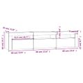 vidaXL TV skrinka s LED svetlami biely 180x35x40 cm
