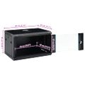 vidaXL 6U Nástenná serverová skriňa 19" IP20 600x450x350 mm