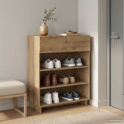vidaXL Skrinka na topánky 73 x 38 x 87,5 cm Spracované drevo